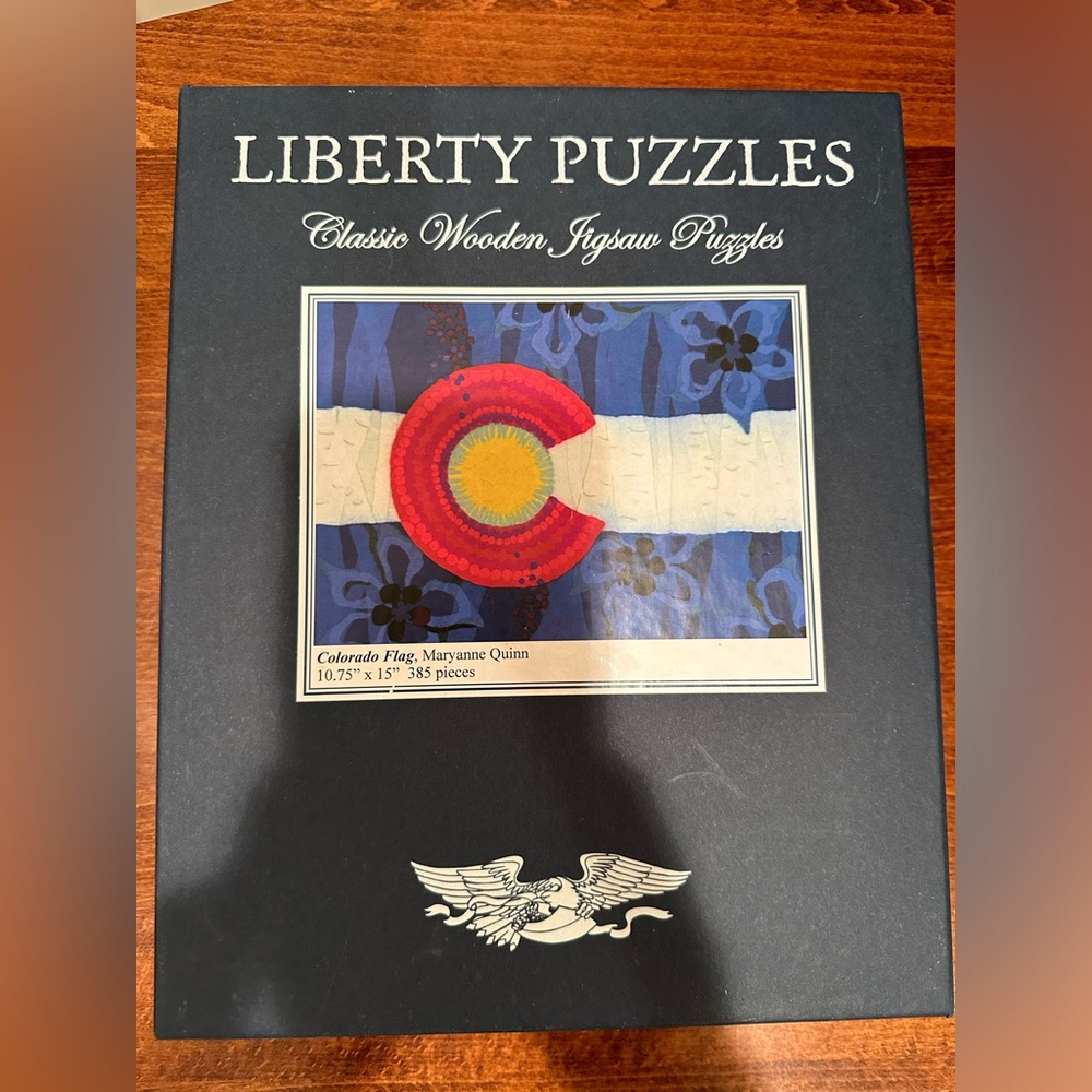 Like NEW Liberty Wooden Puzzle! Colorado Flag